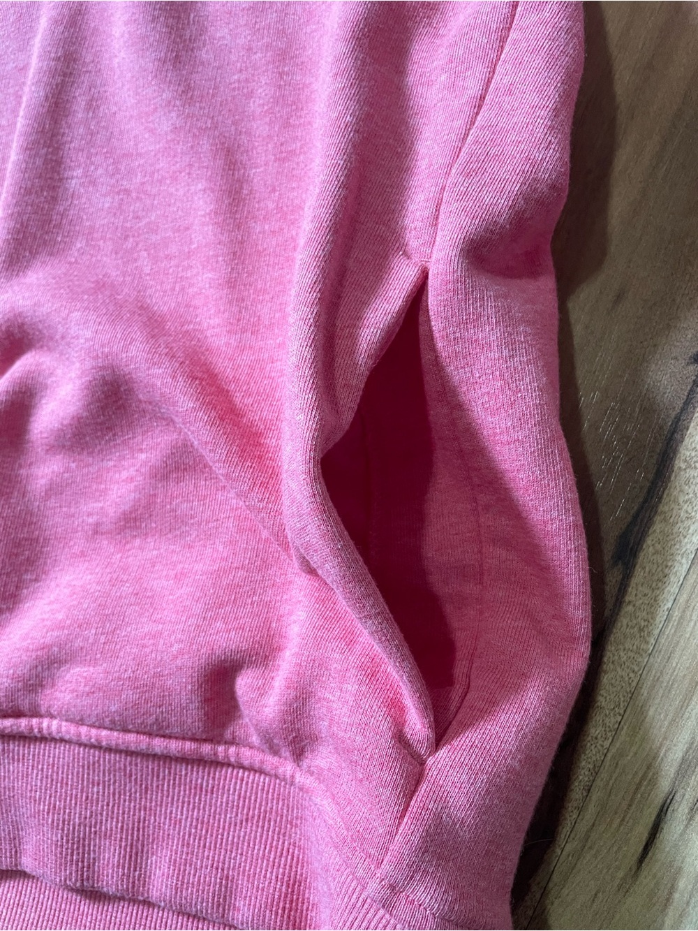 Vineyard Vines Pink & Grey Quilted Yoke Quarter Zip Sweatshirt XS Oversized - Picture 6 of 9